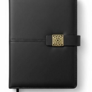 filigree gold accent magnetic diary