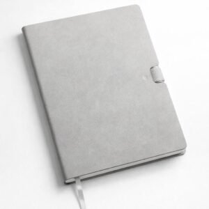 professional faux leather journal with elastic closure
