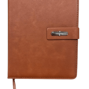 vintage leather look clasp journal