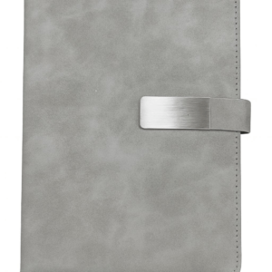 premium faux leather diary with metal magnetic tab