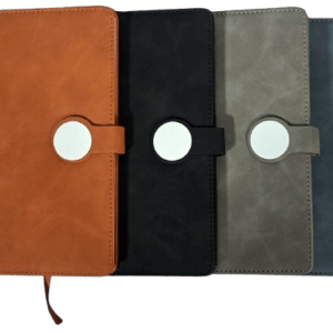 round button magnetic tab diary