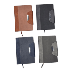 tapered flap silver accent diary