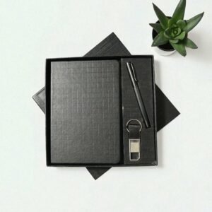 3 in 1 premium leather set (black)