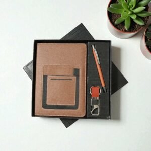 3 in 1 executive fabric grey giftset