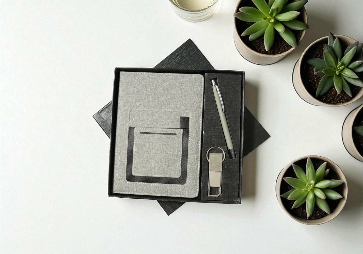 3 in 1 executive fabric grey giftset 3 in 1 executive fabric grey giftset