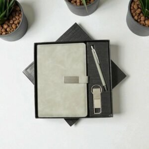 3 in 1 essential grey leather set
